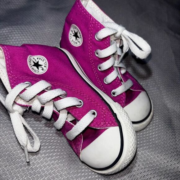 Converse All Stars Other - Magenta toddler girl Converse All Star high top sneakers